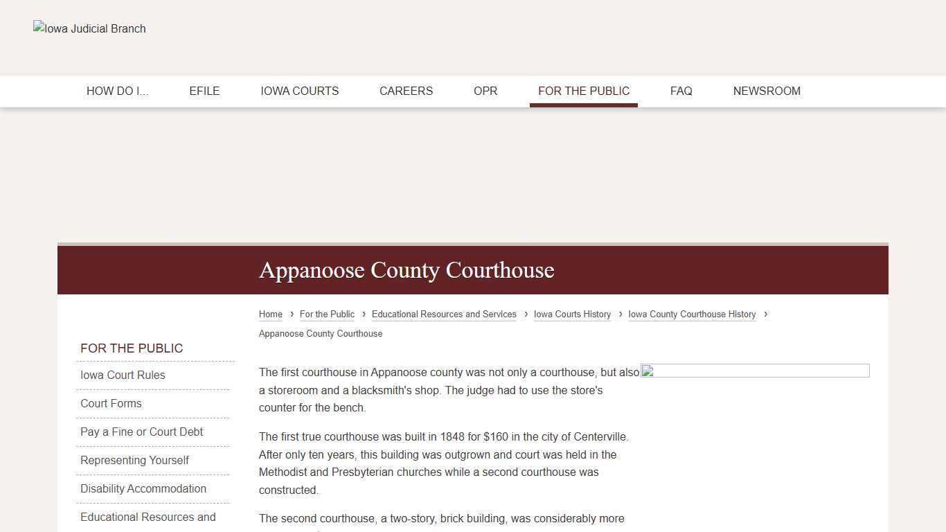 Appanoose County Courthouse | Iowa Judicial Branch